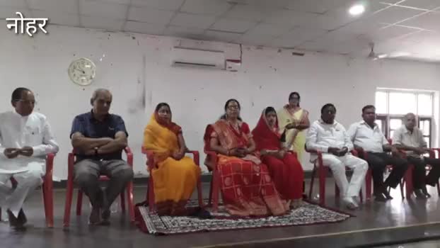 नोहर#जैन साध्वी सुशीला बांठिया अभिनंदन किया गया